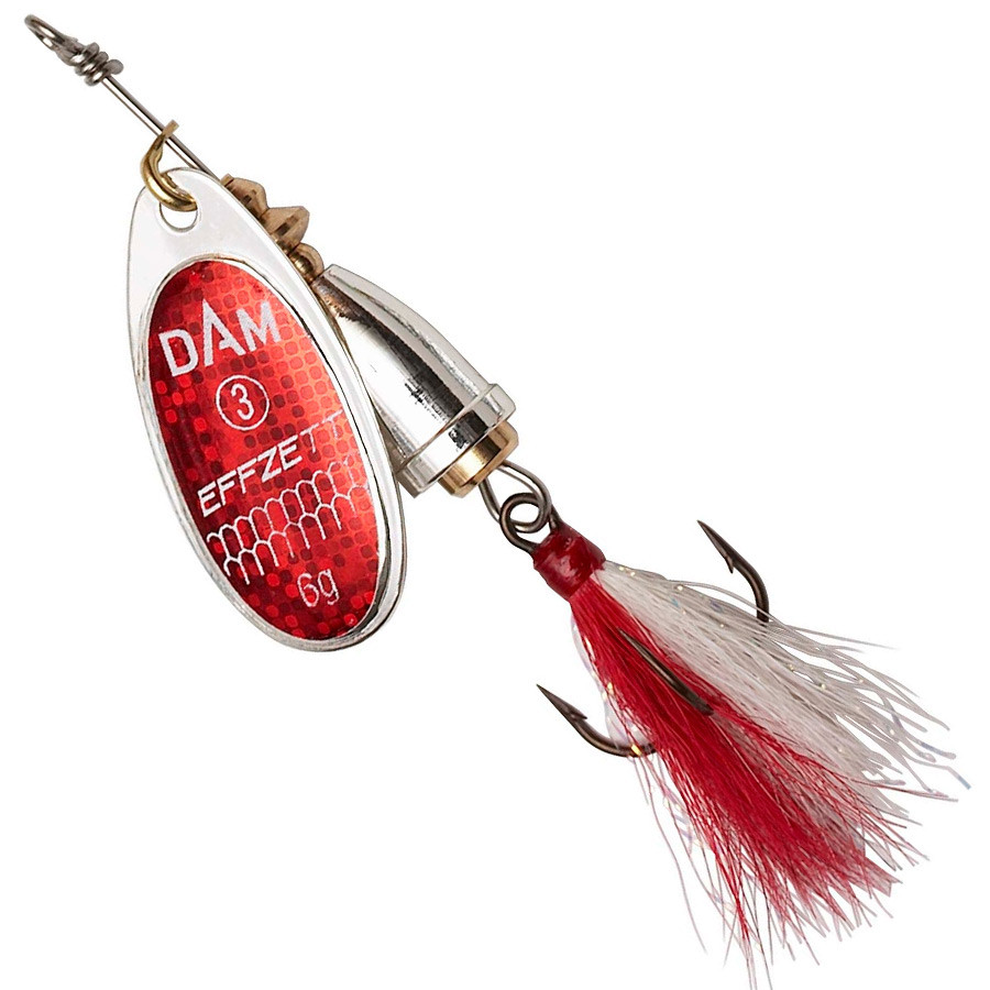 Блешня-обертова DAM Effzett Executor з борідкою 3г (reflex red)