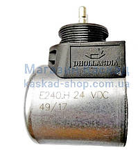 Електромагнітна котушка клапана (E0240.H) з роз'ємом 24 В HYDAC, 40 мм, різь М24, внутрішній діаметр 18 мм