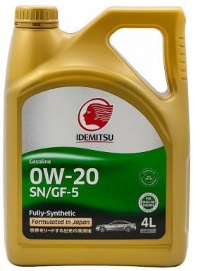 Синтетична моторна олива Idemitsu SAE 0W-20 (4 л)