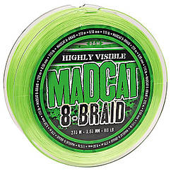 Шнур DAM MADCAT 8-BRAID 270м 0,35 мм 29.5 кг/65Lb (green)