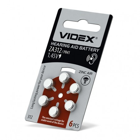 Videx батарейка повітряно цинкова Videx ZA312 (PR41)