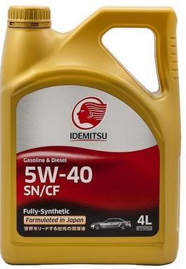 Синтетична моторна олива Idemitsu 5W-40 (4 л), фото 1