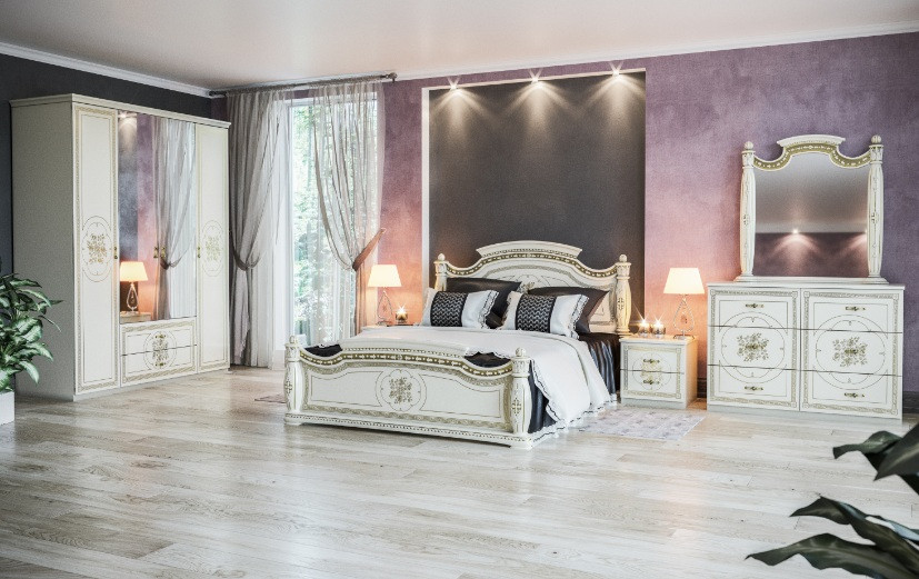 Спальня Жасмін 4Д біла (Світ Меблів), фото 1