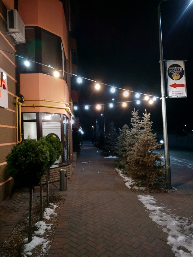 ретро гірлянда з ламп белт лайт фото Ретро гірлянда Белт лайт з ламп Е27 вулична