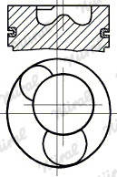 Поршень Renault 87-522900-30 (NURAL FM)