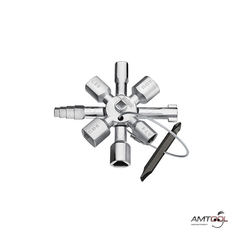 Ключ для шаф і систем замикання TwinKey® — Knipex 00 11 01