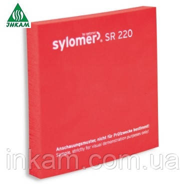 Віброізолюючий матеріал Sylomer SR220 25мм червоний, фото 1