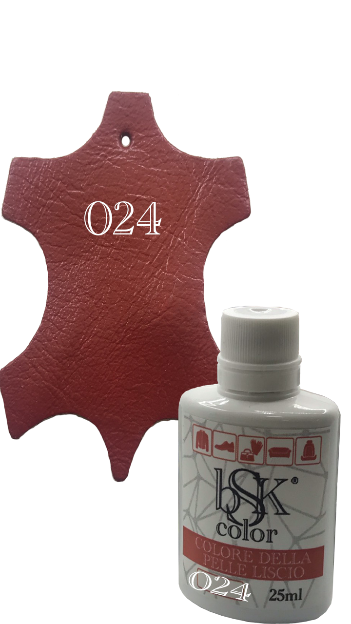 Фарба для гладкої шкіри томатна Bsk color No024 25 мл, фото 1