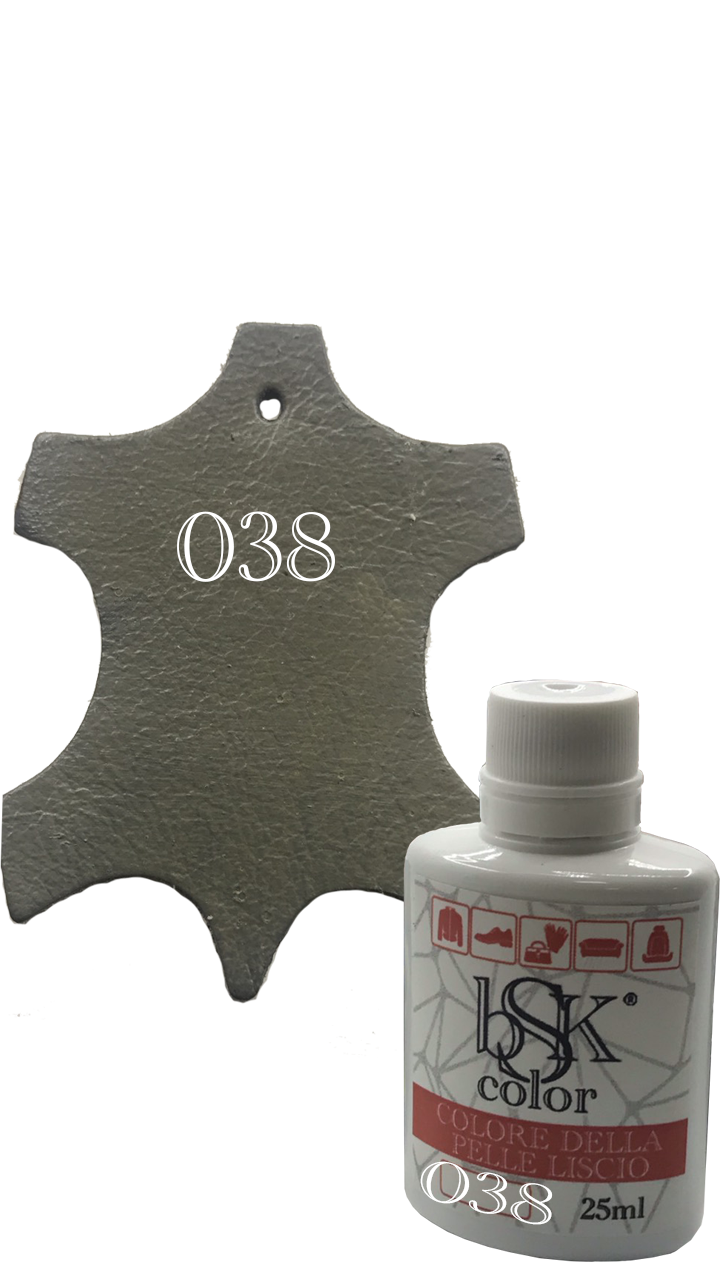 Фарба для гладкої шкіри сірий-кварц Bsk color No038 25 мл