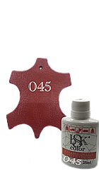 Фарба для гладкої шкіри полунично-червона Bsk color No045 25 мл