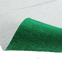 Креп бумага 804 зеленая Cartotecnica rossi водоотталкивающая металлизированная