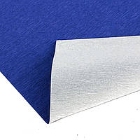 Креп бумага 805 синяя Cartotecnica rossi водоотталкивающая металлизированная