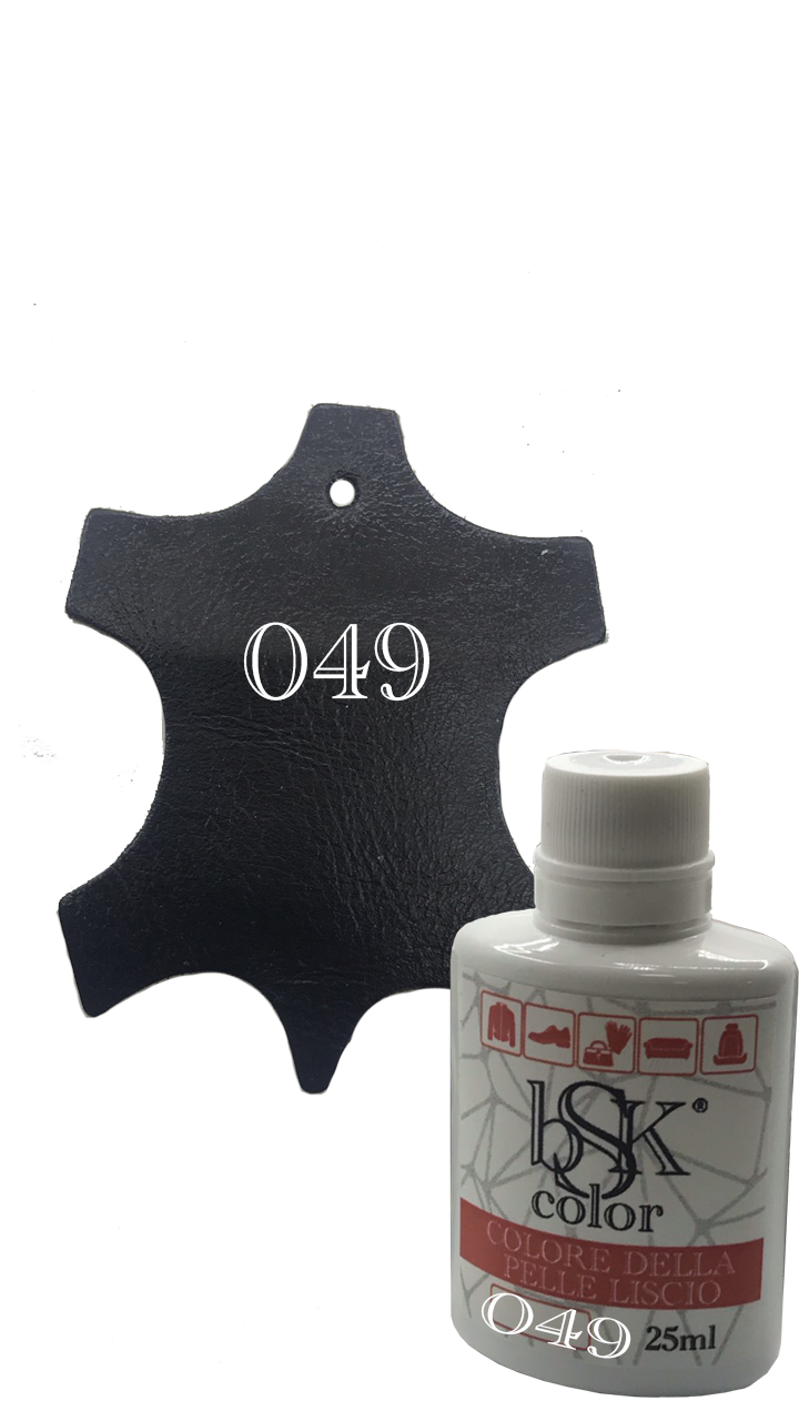 Фарба для гладкої шкіри сапфіро-синя Bsk color No049 25 мл