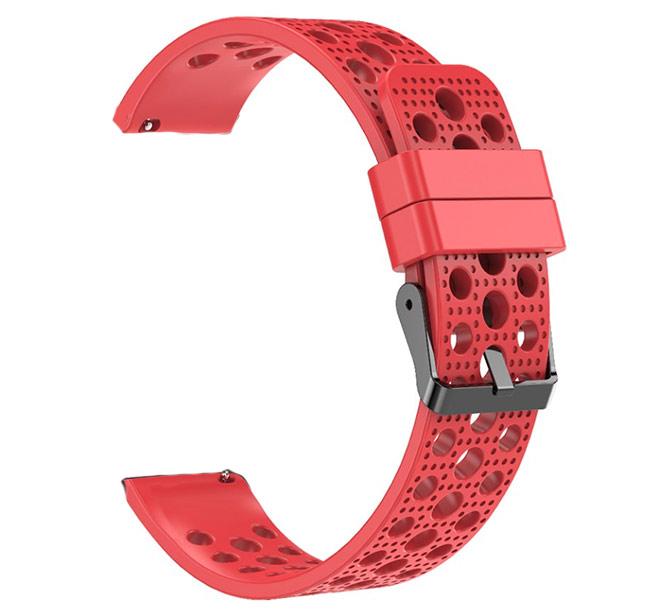 Спортивний ремінець з перфорацією для годинника Samsung Galaxy Watch 42 mm (SM-R810) - Red
