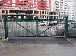 Ворота "рубіж" , полімерне покриття .