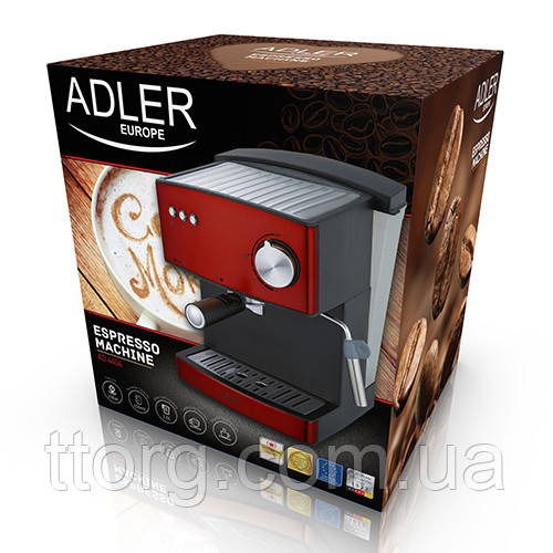 Кавоварка компресійна Adler AD 4404 red 15 Bar