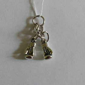 Срібна підвіска брелок, боксерські рукавички