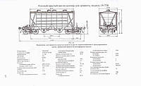 Вагон-хоппер для перевозки цемента мод. 19-758 ПАО "КВСЗ"