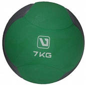 Медбол LiveUp MEDICINE BALL 7 кг твердий гумовий для реабілітації та фітнесу (LS3006F-7)