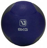 Медбол LiveUp MEDICINE BALL 8 кг твердий гумовий для реабілітації та фітнесу (LS3006F-8)