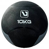 Медбол LiveUp MEDICINE BALL 10 кг твердий гумовий для фітнесу та реабілітації (LS3006F-10)