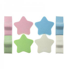 Набір спонжів для обличчя Karina No9, зірки (4 шт.)