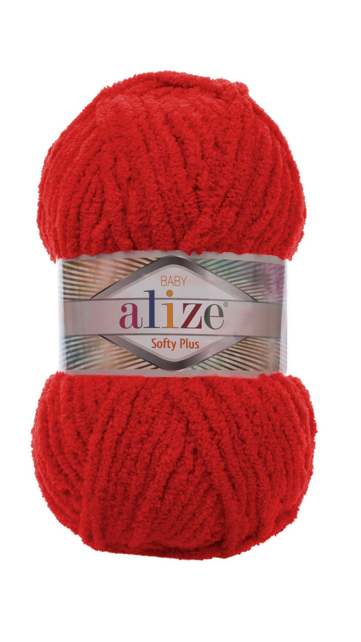 Alize Softy Plus 56 червоний