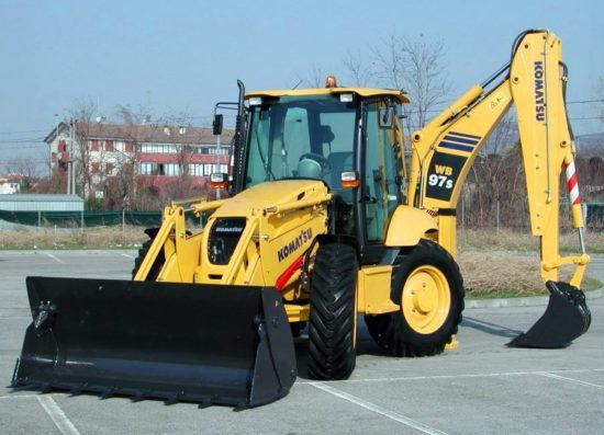 Екскаватор-навантажувач Komatsu WB97S, фото 1