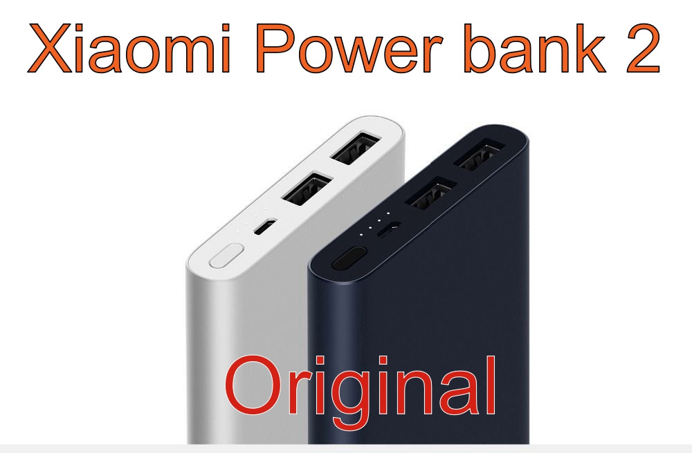 Зовнішній акумулятор Xiaomi Power Bank 2 10000MAH (PLM09ZM), QC2.0-3.0 Original