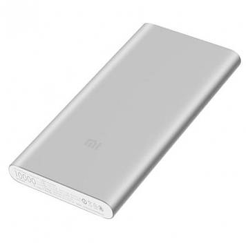 Зовнішній акумулятор Xiaomi Power Bank 2 10000MAH (PLM09ZM), QC2.0-3.0 Original Silver