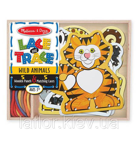 Дитяча шнурівка Дикі тварини Melissa&Doug, фото 1