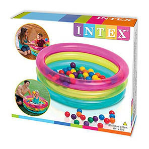 Ігровий центр Басейн Intex 48674 дитячий з кульками 50шт, фото 2