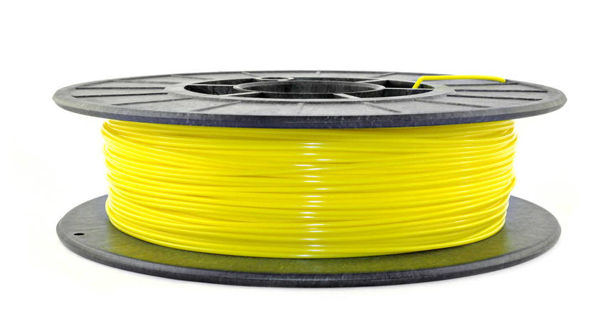 Нитка PLA (ПЛА) пластик для 3D-друку, Жовтий (1.75 мм/0.5 кг), фото 1