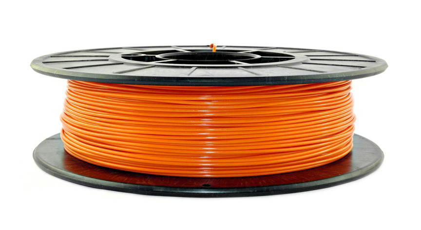 Нитка PLA (ПЛА) пластик для 3D-друку, Жовтогарячий (1.75 мм/0.5 кг), фото 2