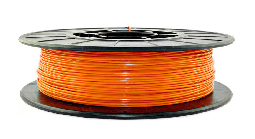 Нитка PLA (ПЛА) пластик для 3D-друку, Жовтогарячий (1.75 мм/0.5 кг), фото 1