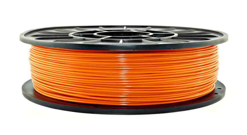 Нитка PLA (ПЛА) пластик для 3D-друку, Жовтогарячий (1.75 мм/0.75 кг), фото 1