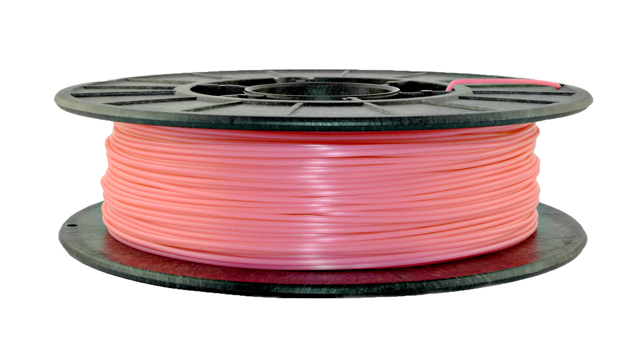 Нитка PLA (ПЛА) пластик для 3D-друку, Рожевий флюр, світловідбивний (1.75 мм/0.5 кг)