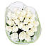 Ніжний букет білих троянд «Біла Мрія - 23 троянди», фото 3