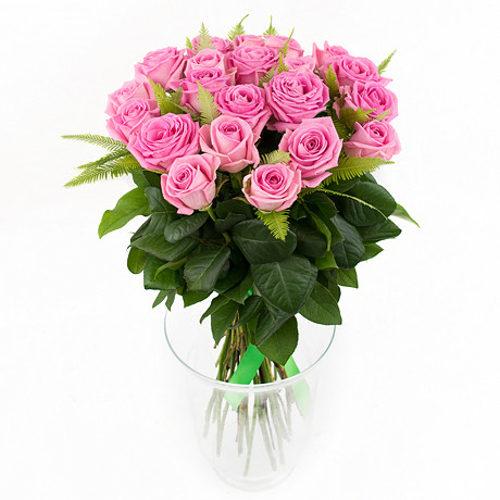 Красивий букет для дівчини «Рожева мрія 21 троянда»