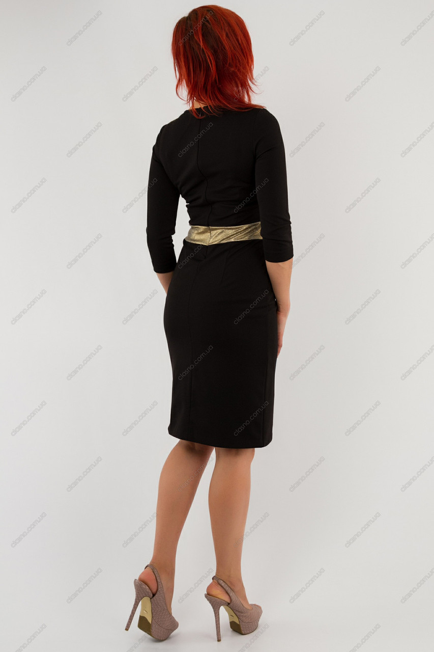 Черное платье в деловом стиле (XS, S) - фото 3 - id-p42899520