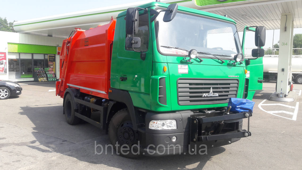 Сміттєвоз з заднім завантаженням КО-456-10 СБМ-302/1 на базі шасіМАЗ, JAC, DAEWOO, DAYUN, ISUZU