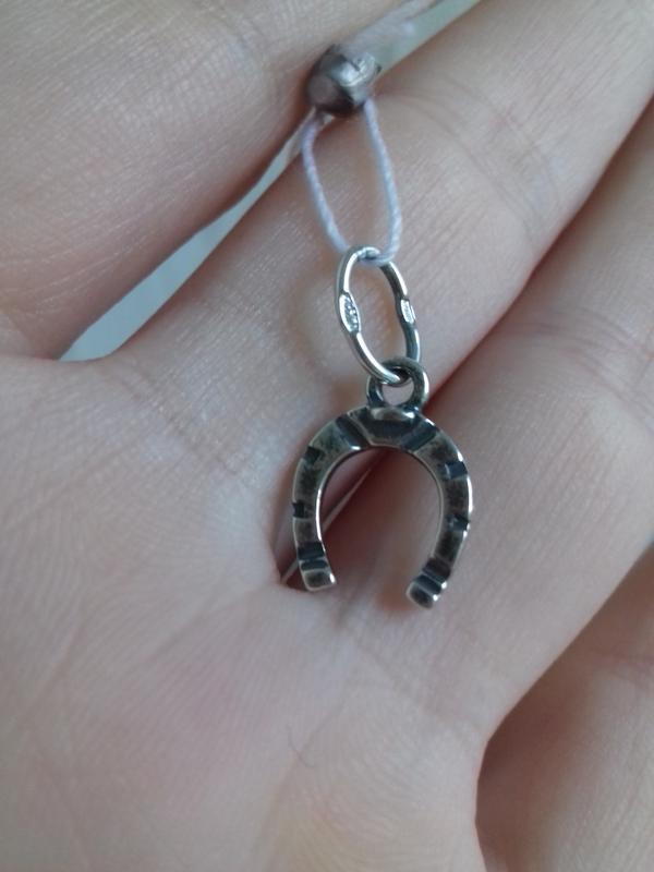 Срібний кулон підкова " фарт", фото 1