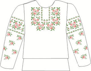 ВДП-1. Заготівля для вишивки бісером Дитяча блузочка домоткана