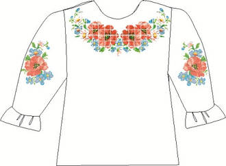ВДП-2. Заготівля для вишивки бісером Дитяча блузочка домоткана