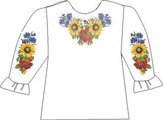 ВДП-4. Заготівля для вишивки бісером Дитяча блузочка домоткана