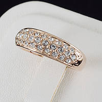 Яркое кольцо с кристаллами Swarovski, покрытое слоями золота 0175 18