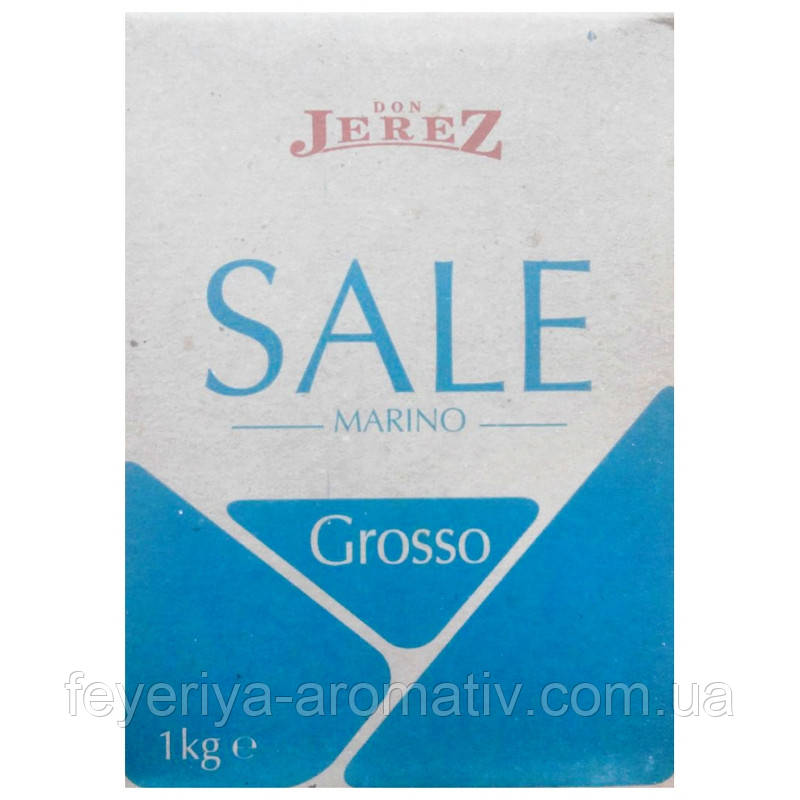 Велика морська сіль Don Jerez Sale Marino Grosso 1кг (Італія)