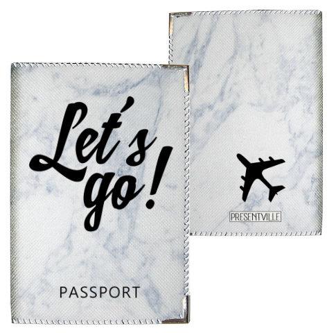 Обкладинка на паспорт Let’s go (тканина), фото 1
