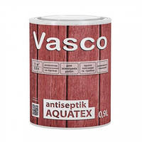 Лаковая пропитка-антисептик для дерева Vasco Antiseptik Aquatex, 0,9 л орех