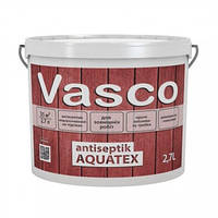 Лак-антисептик для дерева защитная Vasco Antiseptik Aquatex, 2,7 л